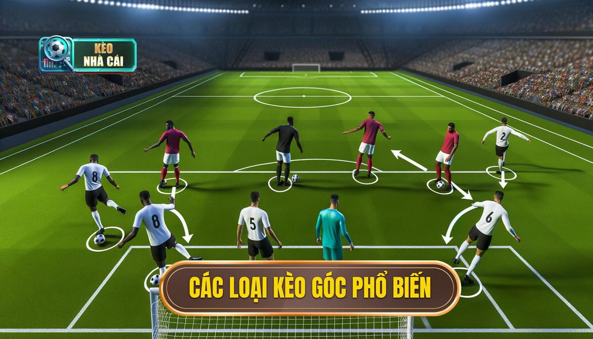 Hướng dẫn chơi cược phạt góc dễ ăn nhất 3 Các loại kèo phạt góc phổ biến