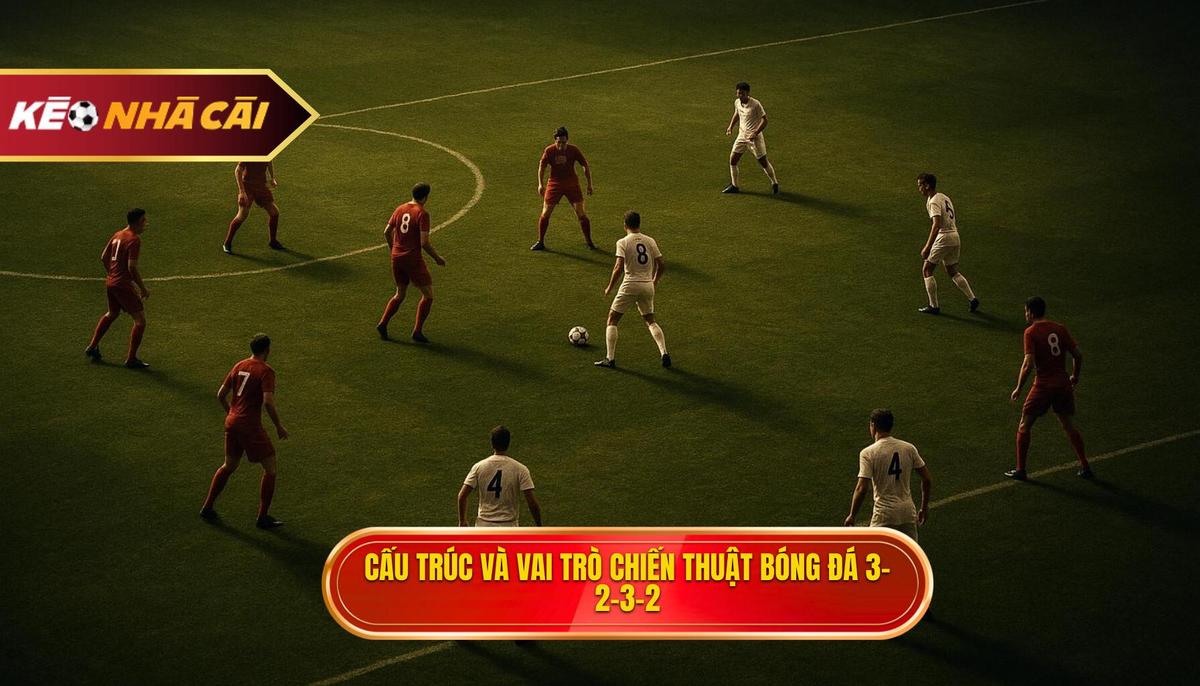 Cấu Trúc Cốt Lõi và Vai Trò Đặc Trưng của Chiến thuật bóng đá 3-2-3-2