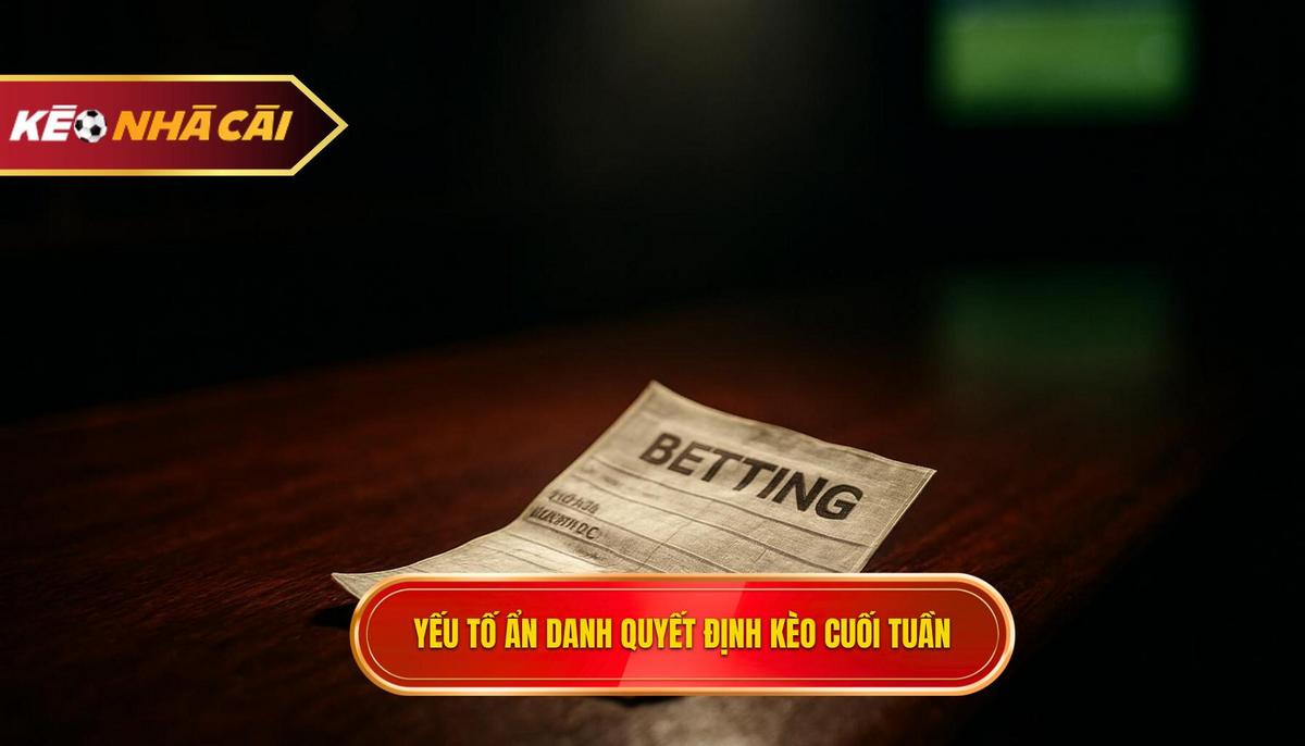 Yếu Tố Ẩn Danh Quyết Định Kèo Thắng Lớn Cuối Tuần