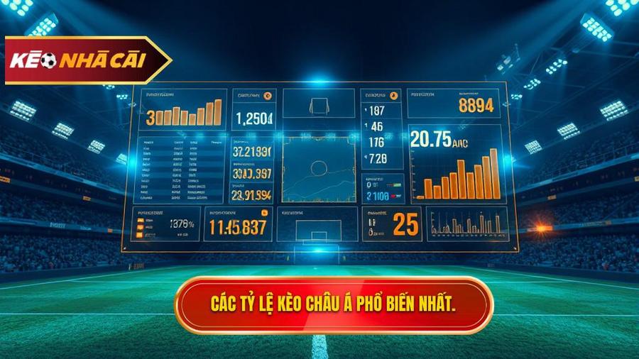 Các tỷ lệ Kèo bóng đá Châu Á phổ biến nhất hiện nay